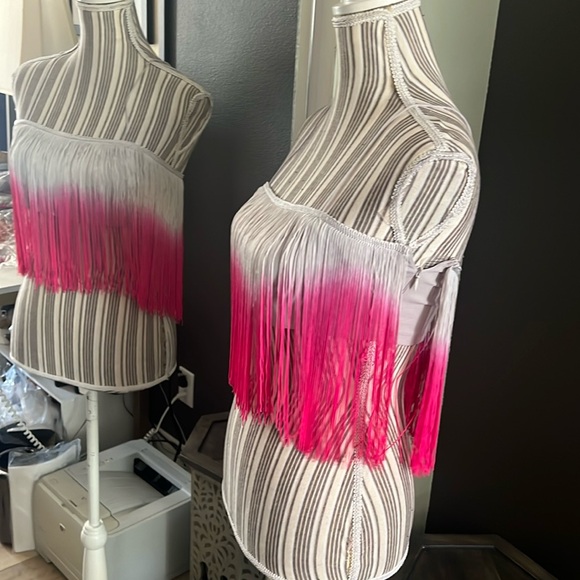 🛑 1 hour sale. Free People, Lisa Maree, ombre fringe top, various sizes - Picture 2 of 9